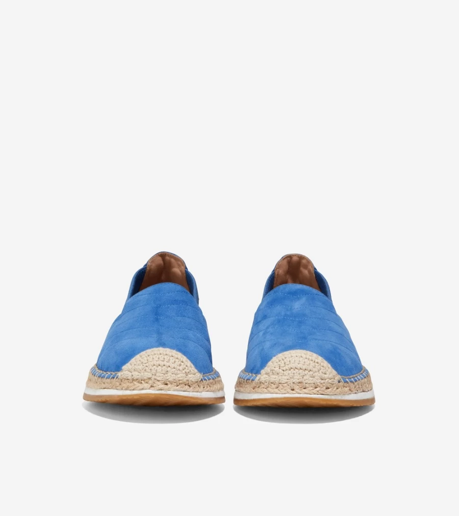 Cole Haan Women's Bright Cobalt Cloudfeel Espadrille Loafer - Lightweight Comfort Slip-On Shoes