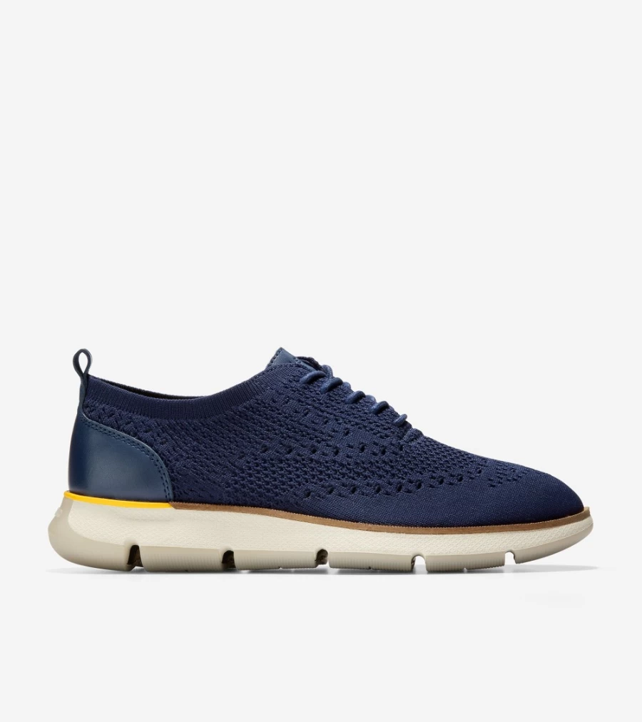Cole Haan Women's Zerogrand Stitchlite Oxford Shoes in Marine Blue | Lightweight Comfortable Sneakers