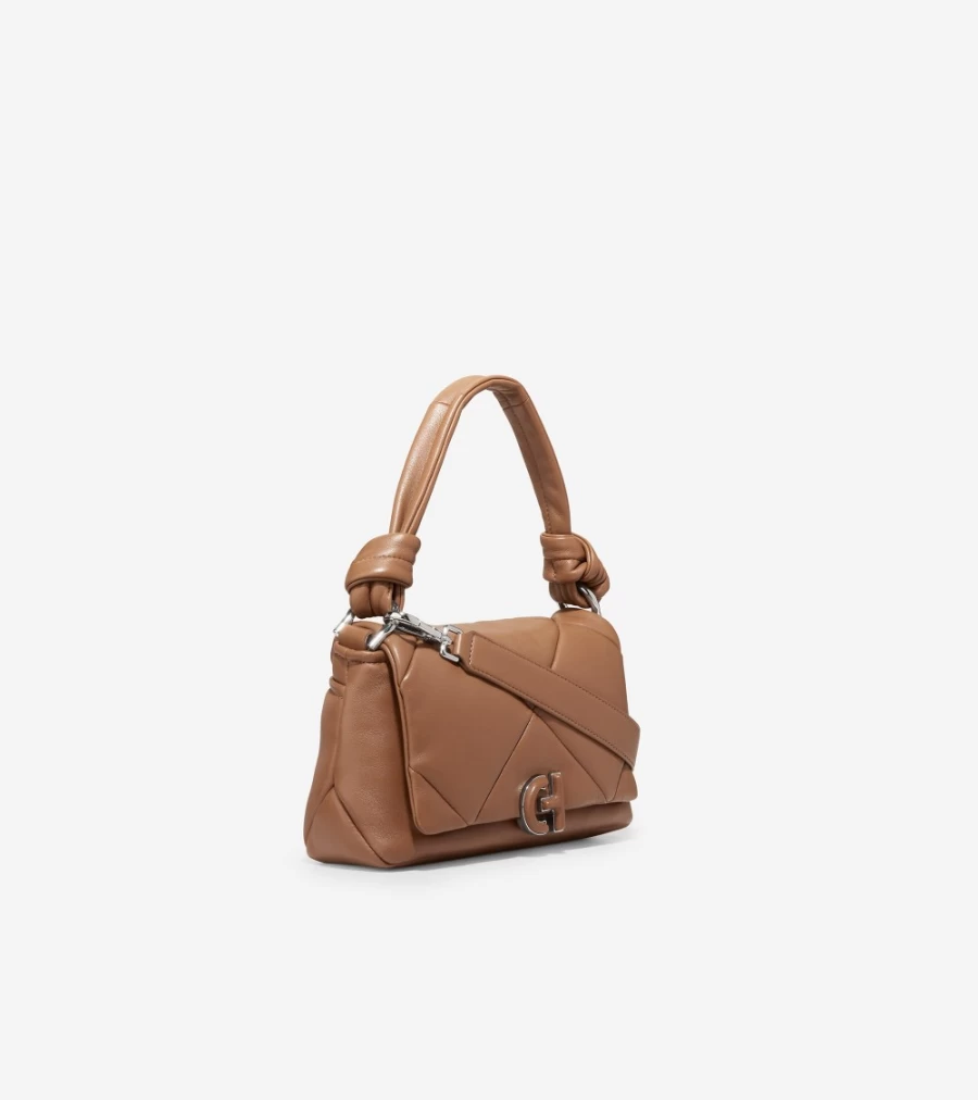 Cole Haan Women's Caramel Quilted Shoulder Bag - Stylish Crossbody Purse for Everyday Use
