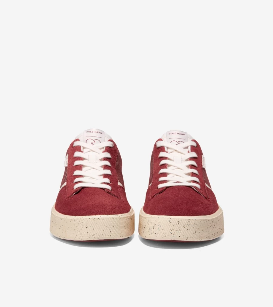 Cole Haan Men's Grandpro Crew Sneakers in Syrah-Ivory - Lightweight Comfortable Casual Shoes
