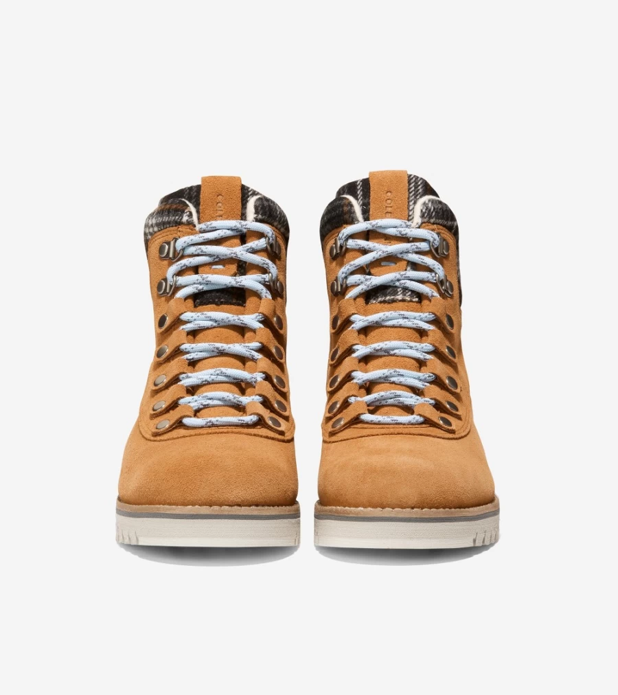 Cole Haan Women's Zerogrand Explore Getaway Hiker Boot in Golden Honey-Silver Birch