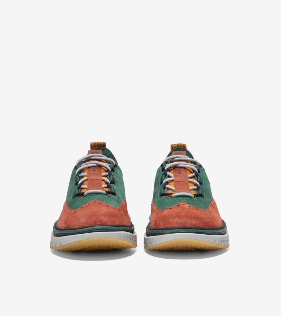 Cole Haan Men's Zerogrand Wingtip Oxford Shoes in Green, Sequoia, Navy, Harbor Mist