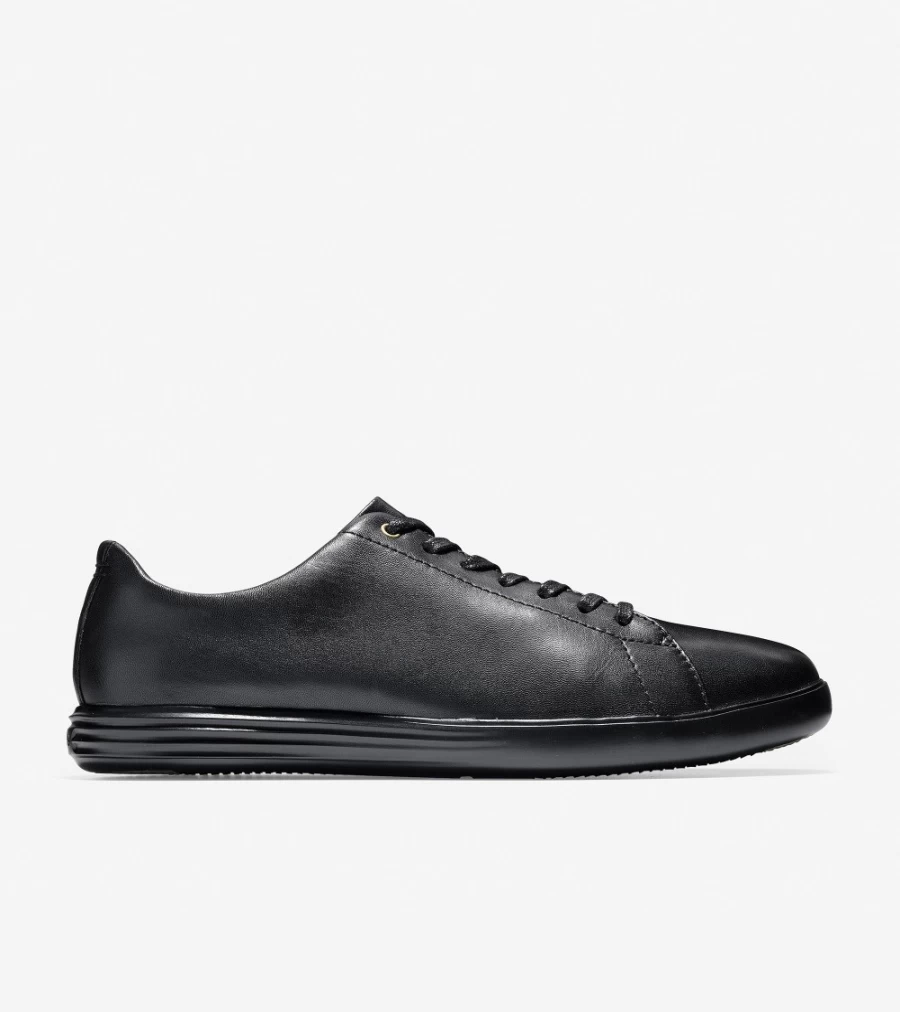 Cole Haan Men's Grand Crosscourt Sneaker in Black Leather