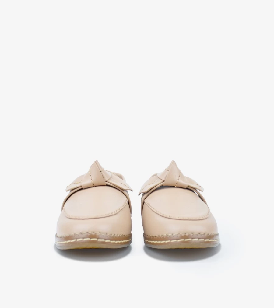 Cole Haan Women's Brush Leather Cloudfeel All-Day Comfort Bow Loafers
