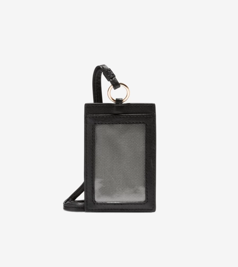 Cole Haan Women's Black ID Holder - Stylish & Secure Card Case for Everyday Use