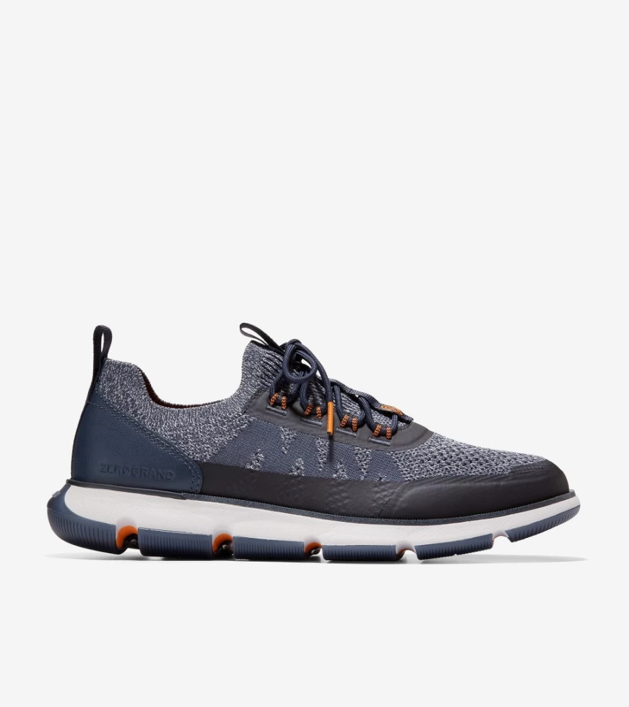 Cole Haan Men's Zerogrand Sneakers in Blue Nights Stitchlite-Nimbus - Lightweight Comfortable Casual Shoes